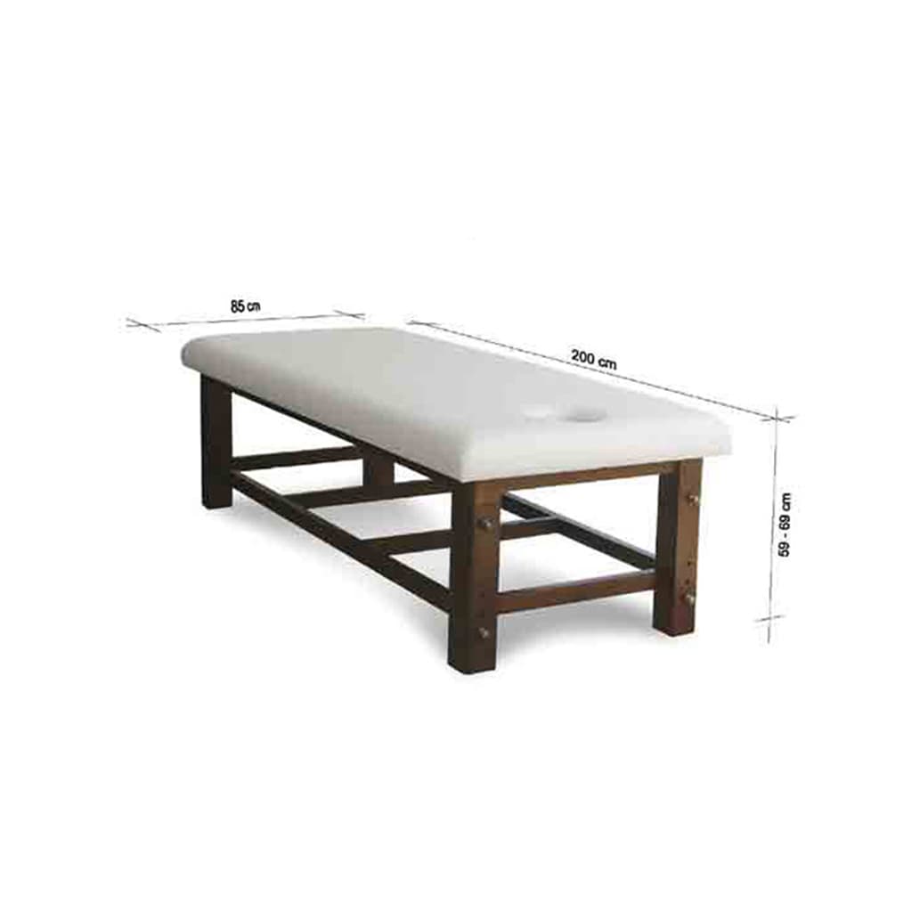 Solid massage table
